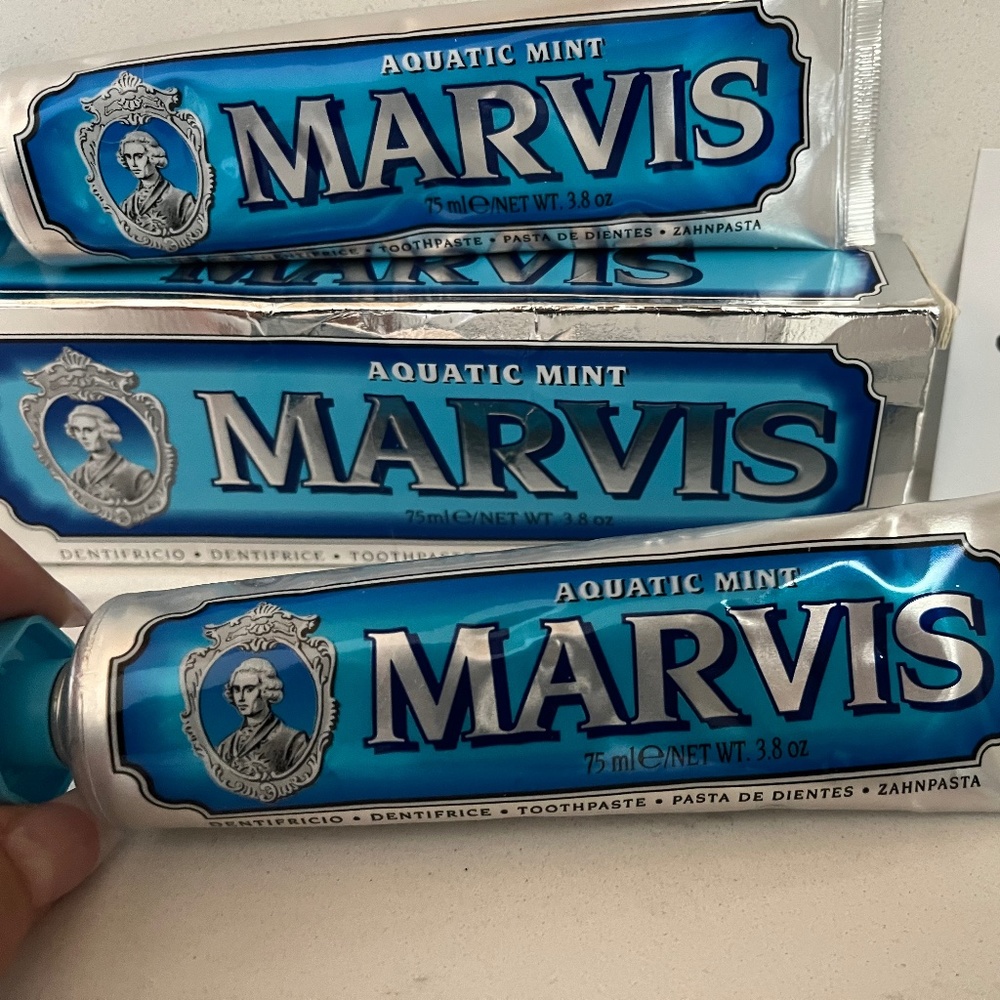NWT Box Marvis Aqua Mint toothpaste, Marvis Italian mint toothpaste NEW in box